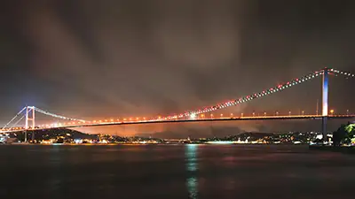 مکان های دیدنی استانبول در شب